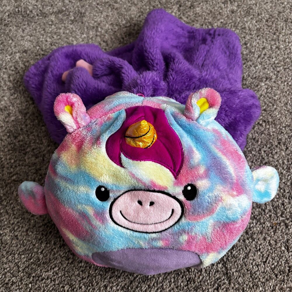 Huggle Pets Rainbow Magical Unicorn 2 in 1 Converts Hoodie Jacket/ Unicorn Plush